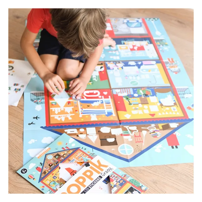 Póster con pegatinas Graou