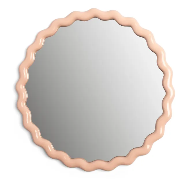 Specchio rotondo, modello: Zigzag | Rosa