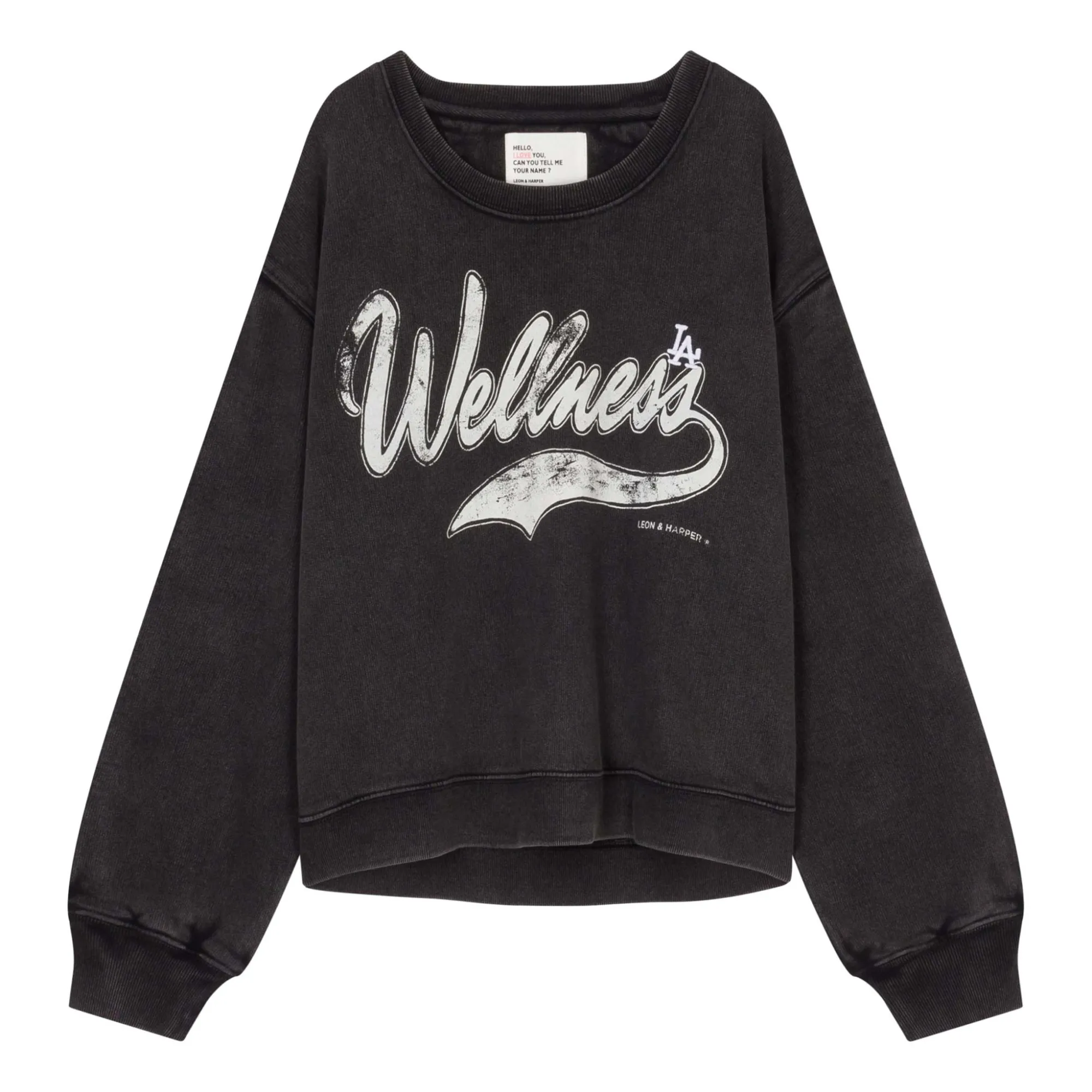 Leon Harper Sweat Sortie Well Noir Smallable - Main Image