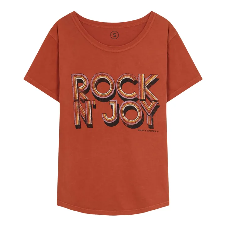 Camiseta de algodón orgánico Toro Joy | Naranja- Imagen del producto n°0
