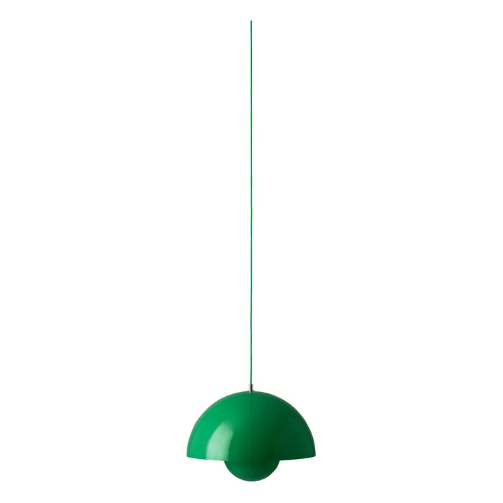 Lámpara de Techo Flowerpot VP7 - Verner Panton | Verde- Imagen del producto n°0