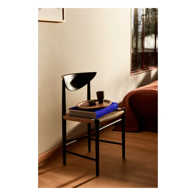 HM3 Drawn Wooden Chair | Black Oak