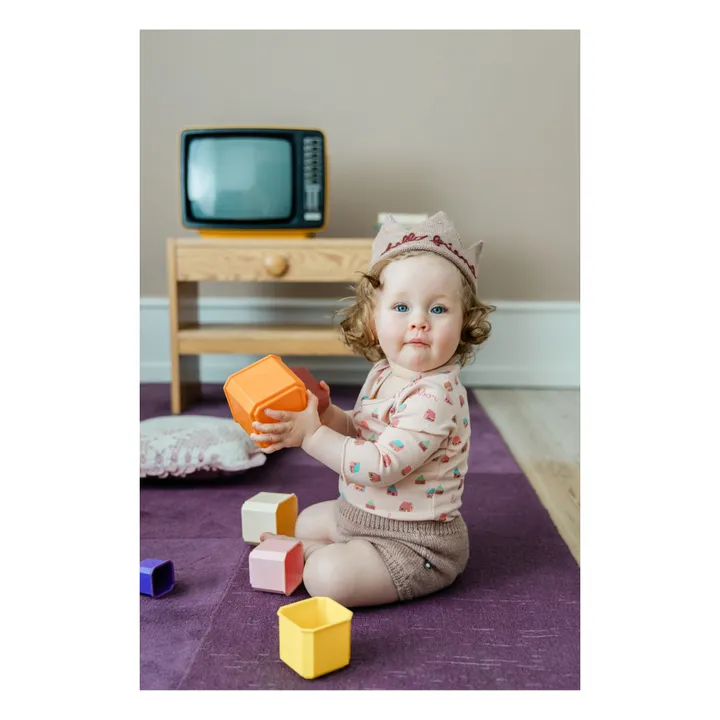 Hello Friend Alpaca Wool Crown | Nude- Product image n°1