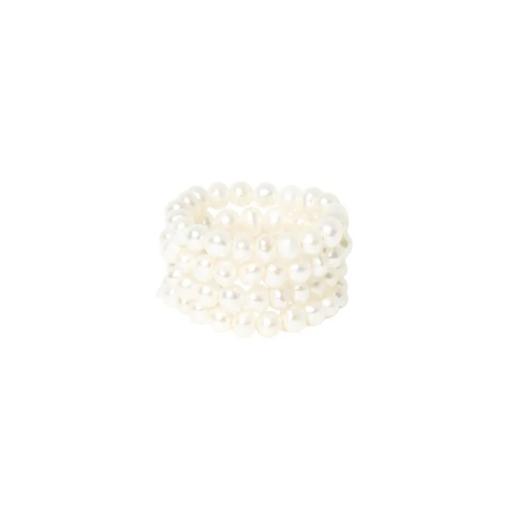 Bagues Perles Naturelles | Blanc- Image produit n°0