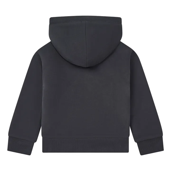 Suéter Cremallera algodón orgánico | Negro- Imagen del producto n°2