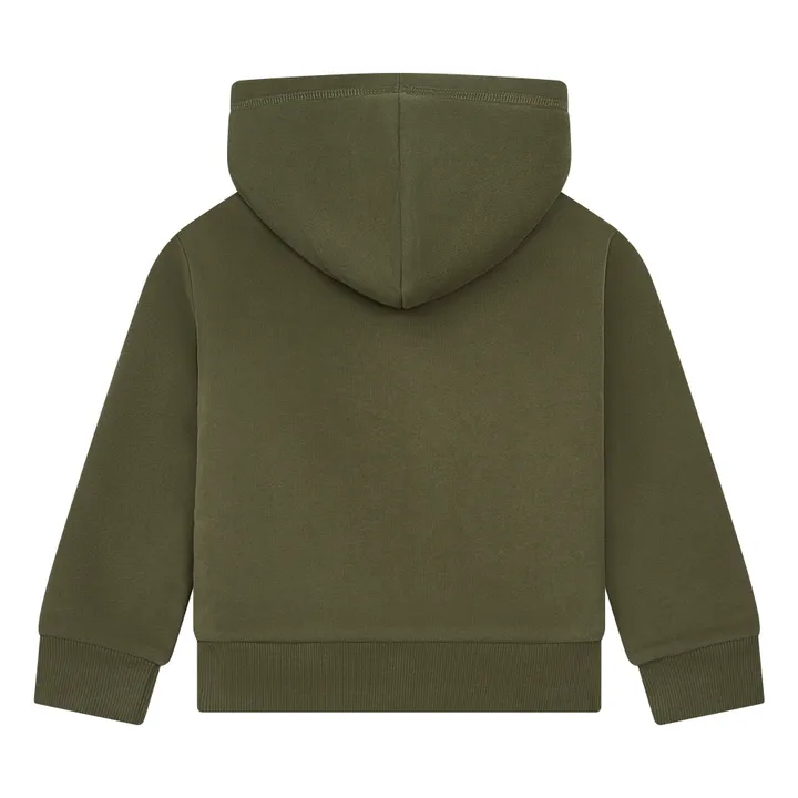 Sweatshirt Bio-Baumwolle Sherpa-Futter | Khaki- Produktbild Nr. 2