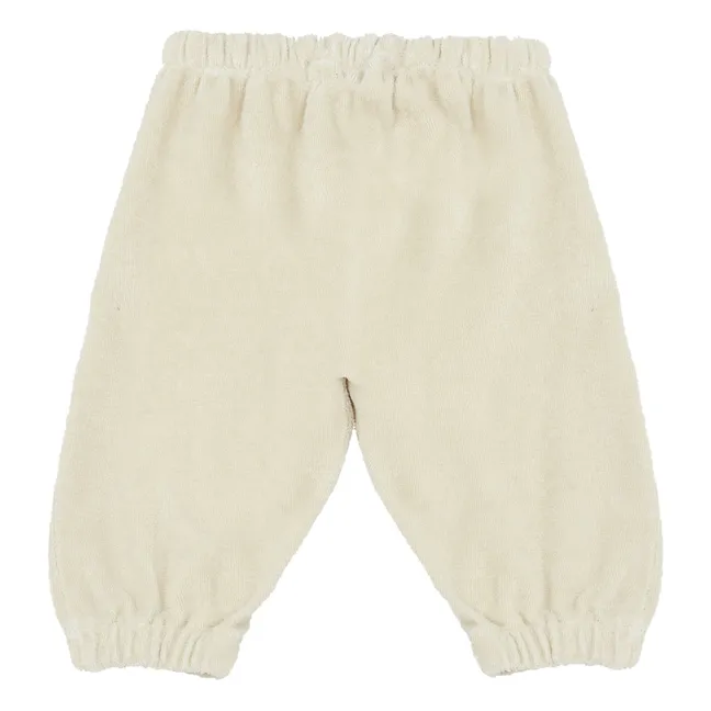 Cannelle Terry Cloth Harem Trousers | Cream