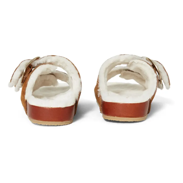 Sandalias forradas de piel de ante Fussbet | Caramelo- Imagen del producto n°5
