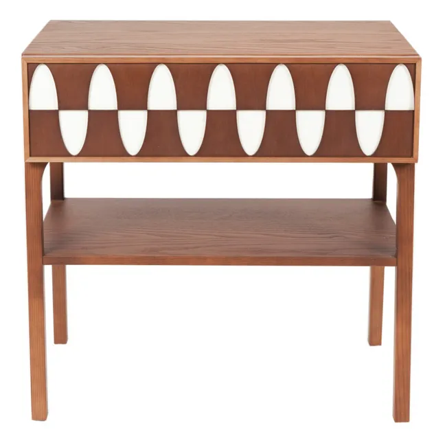 Ecaille Walnut Bedside Table | Walnut