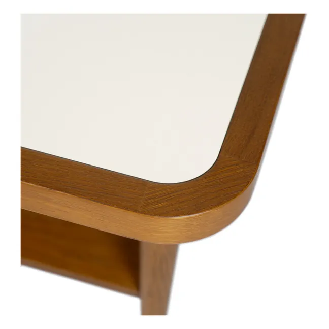 Oak Puzzle Table | White