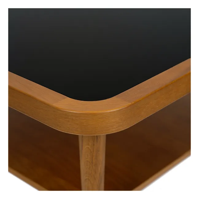 Tisch Puzzle aus Eichenholz | Schwarz