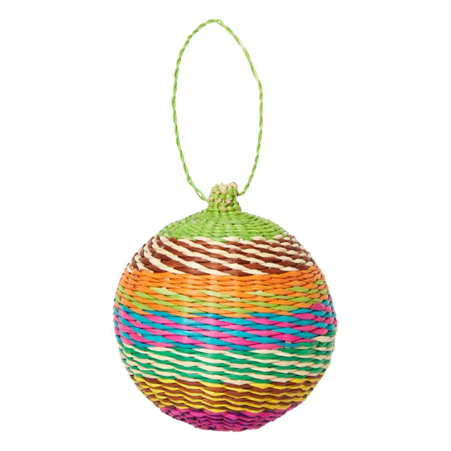 Bola de Navidad de ratán Jipi