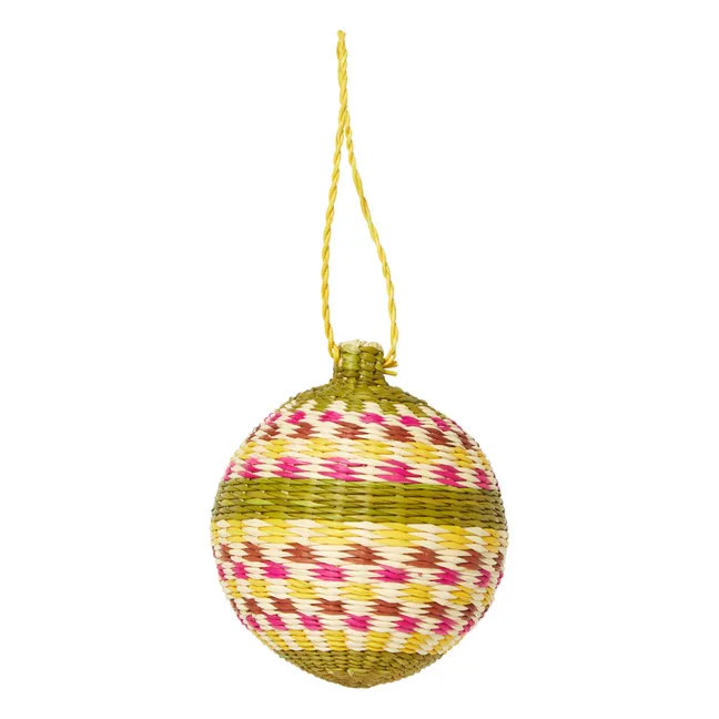 Bola de Navidad de ratán Jipi