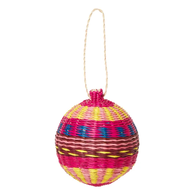 Bola de Navidad de ratán Jipi
