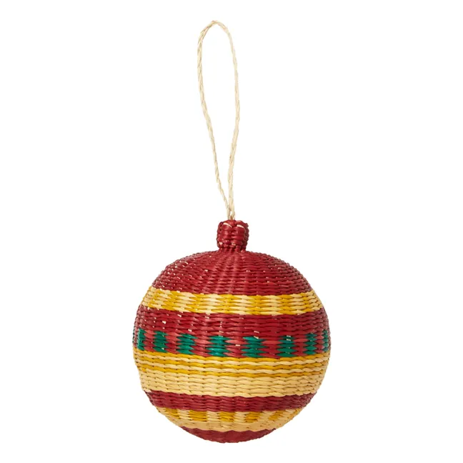 Bola de Navidad de ratán Jipi