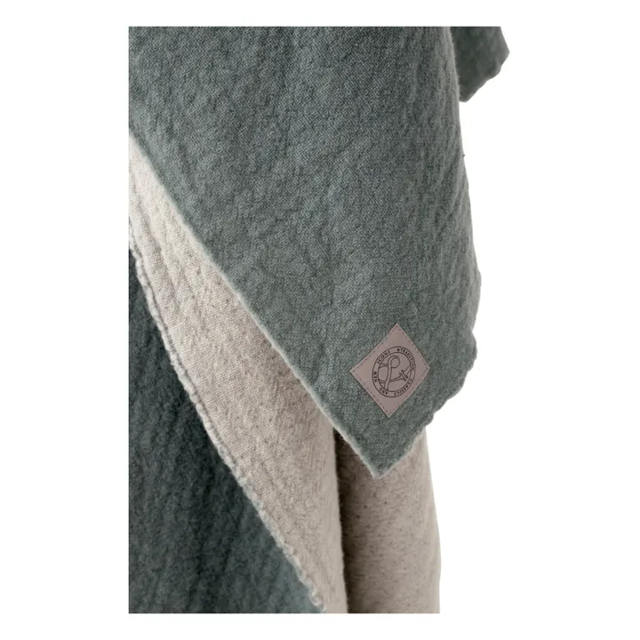 Manta de lana merina de colección | Azul- Imagen del producto n°1