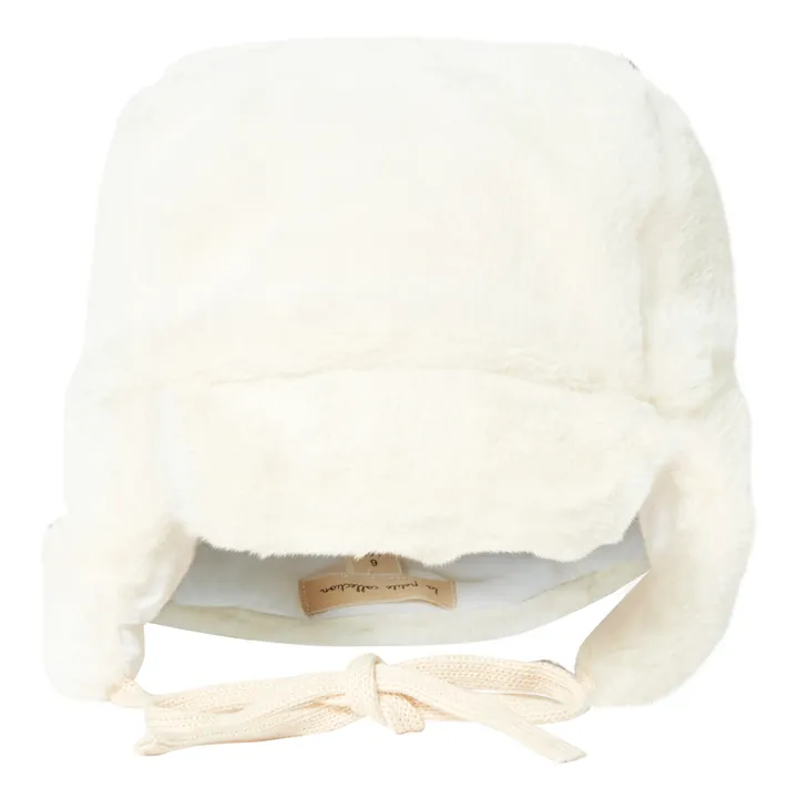 Recycled Sherpa Baby Trapper Hat | Ecru- Product image n°0