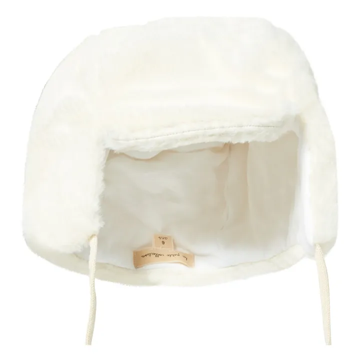 Recycled Sherpa Baby Trapper Hat | Ecru- Product image n°3