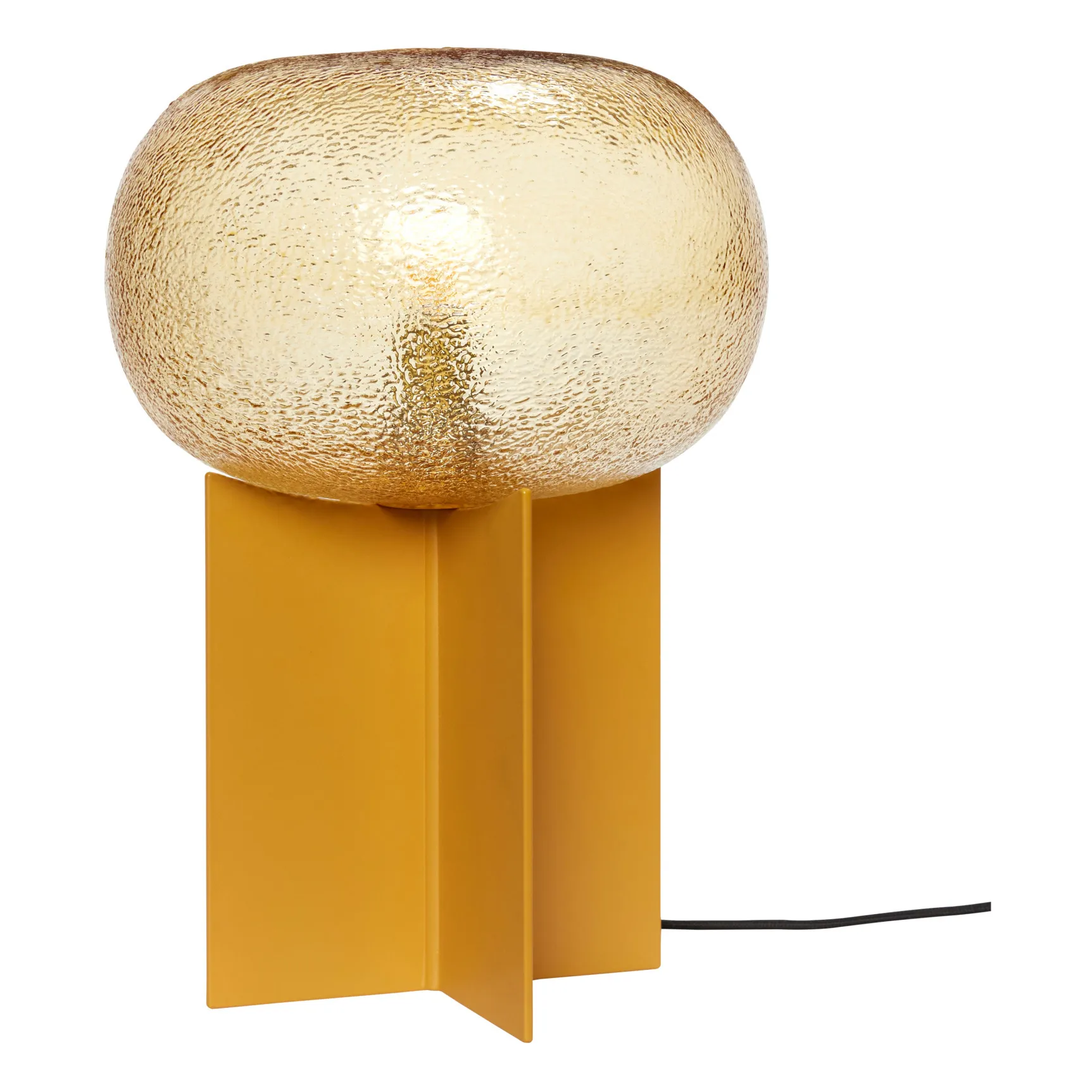 Hübsch Amber Glass Table Lamp