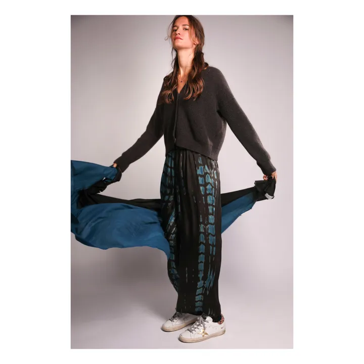 Pantalón Manon Cupro Twist Dori | Verde Kaki- Imagen del producto n°1