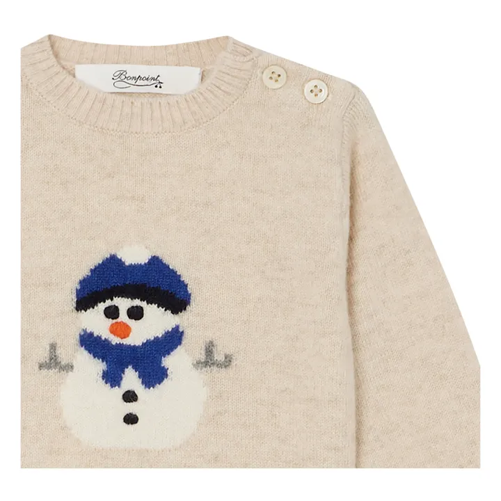 Tyler Cashmere Jumper - Christmas Collection  | Beige- Product image n°1