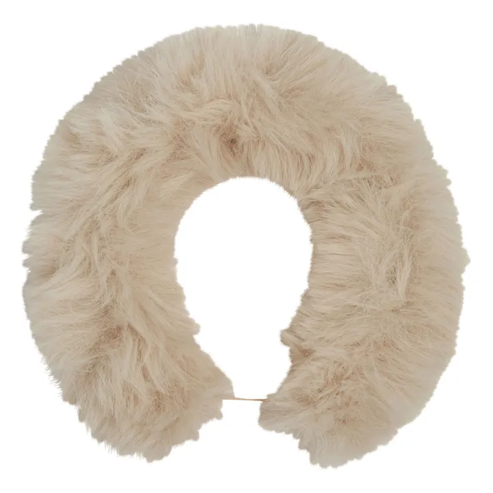Theophane Faux Fur Headband - Christmas Collection -  | Taupe brown- Product image n°0