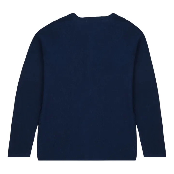 Cypress Organic Cotton Cardigan  | Navy blue- Product image n°2