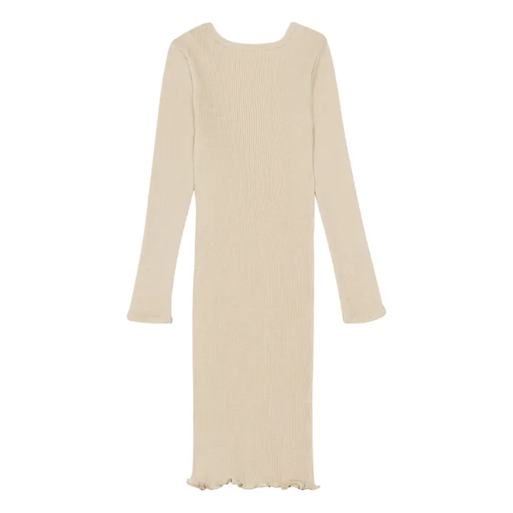Alda Seamless Merino Wool Dress | Sand- Product image n°1