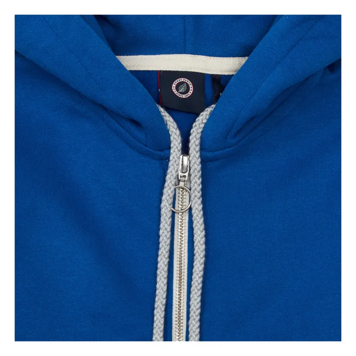 Sweatshirt mit Reißverschluss | Blau- Produktbild Nr. 1