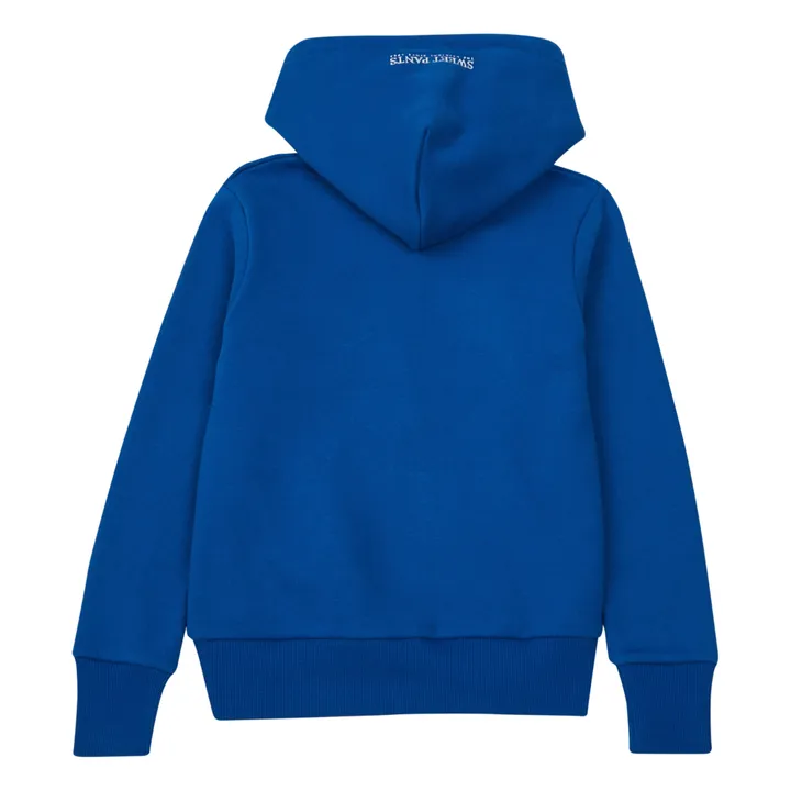 Sweatshirt mit Reißverschluss | Blau- Produktbild Nr. 2