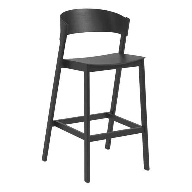 Cover Oak Bar Stool | Black