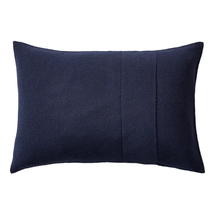Kissen Layer aus Lamawolle | Nachtblau- Produktbild Nr. 0