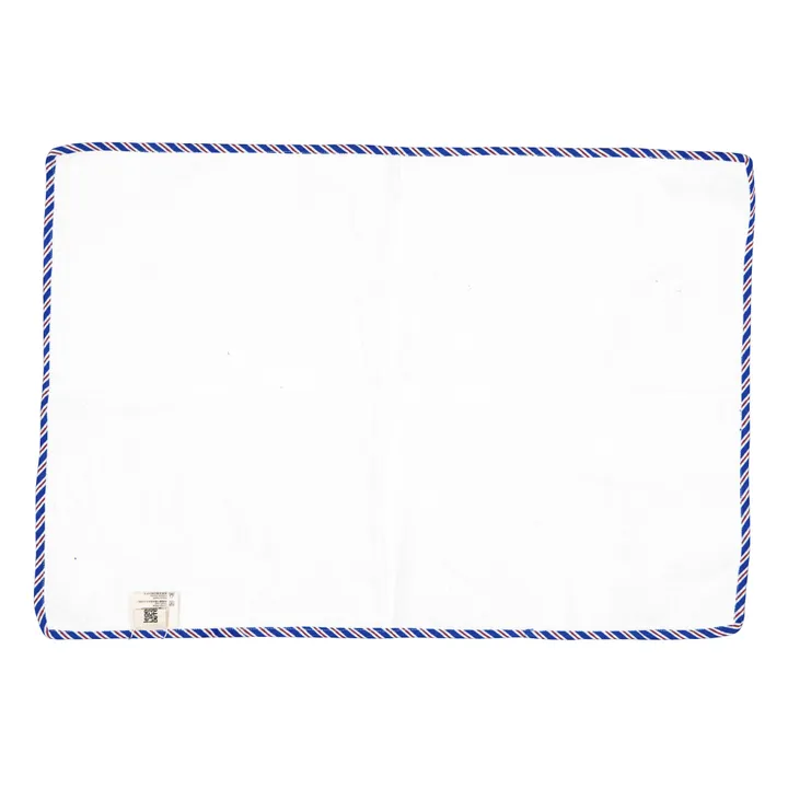 Alex Flowers Cotton Travel Changing Mat | Blue- Product image n°3