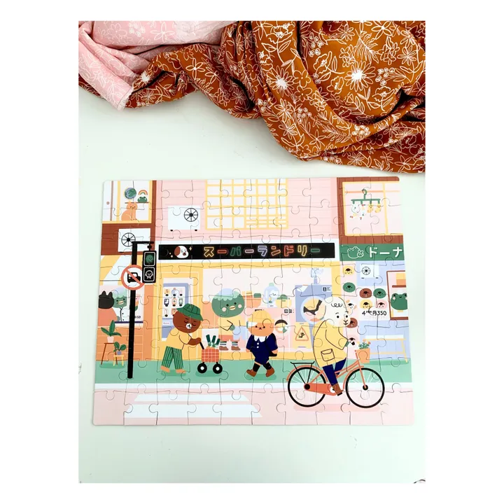 Puzzle “Matin Paisible au Japon” (Mattinata tranquilla in Giappone) di Nini Wanted - 80 pezzi- Immagine del prodotto n°1