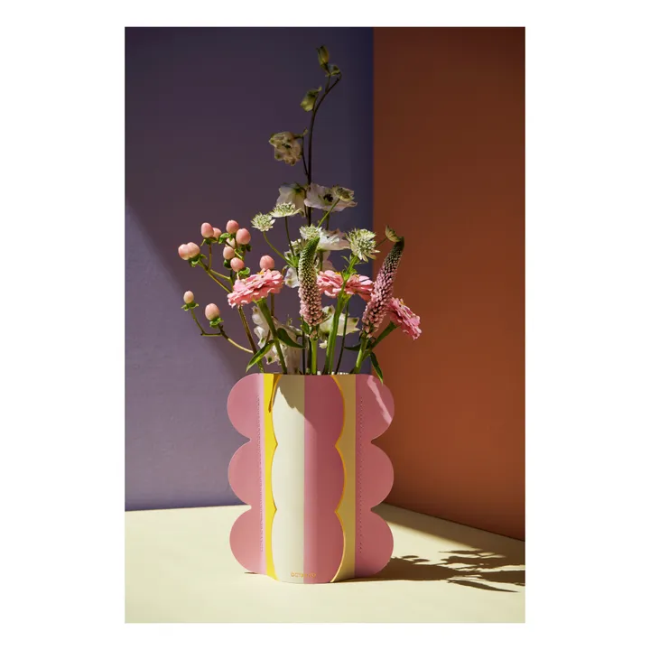 Vase Riviera mini en papier | Rose- Image produit n°1