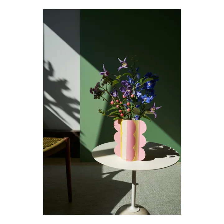 Vase Riviera mini en papier | Rose- Image produit n°2