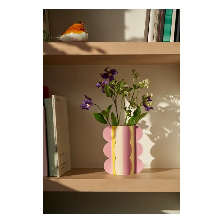 Vase Riviera mini en papier | Rose- Image produit n°3