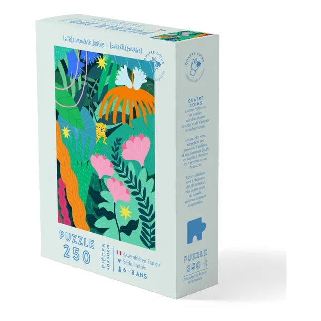 Puzzle La Très Immense Jungle par Lavilleetlesnuages - 250 pièces