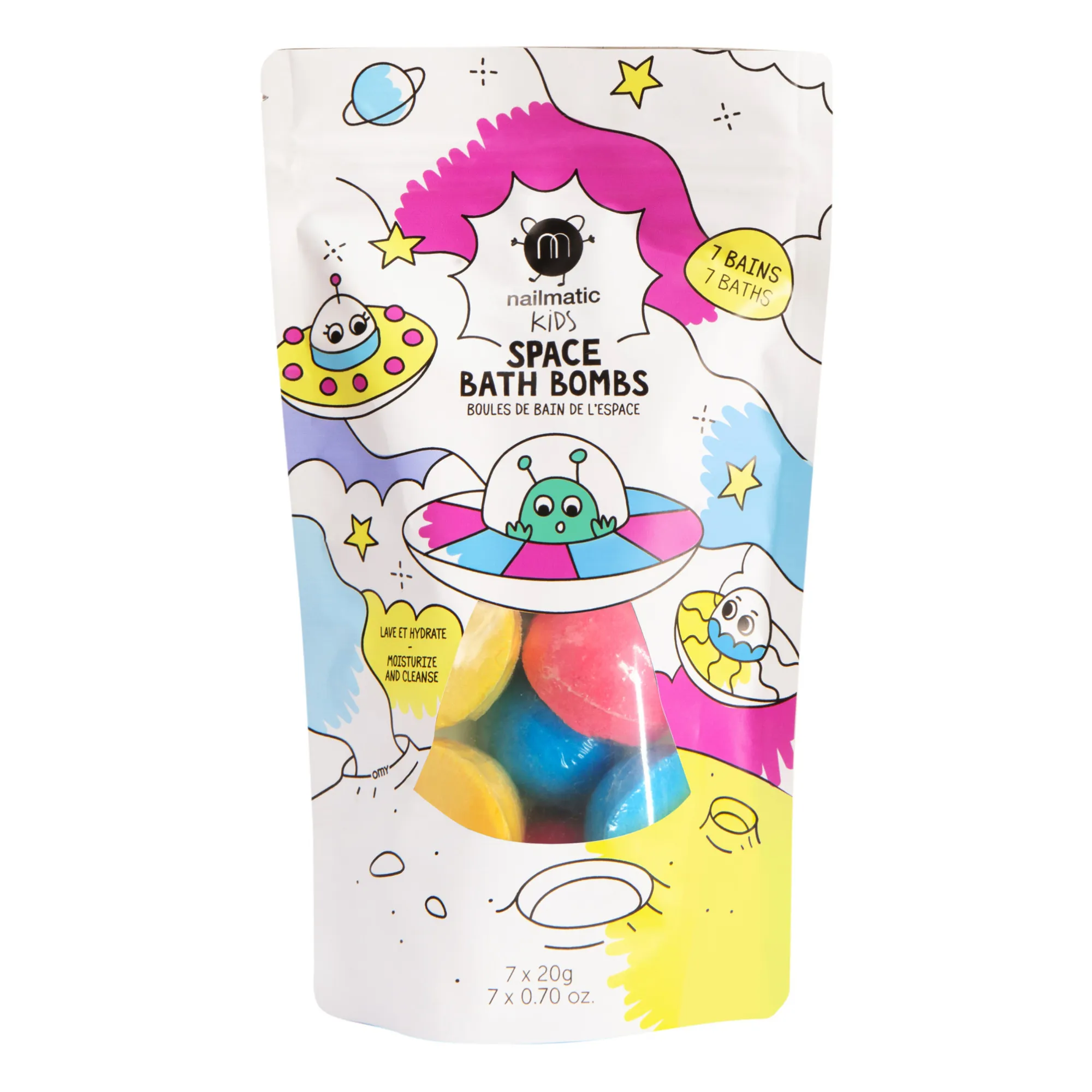 Boules de bain pour enfants Space Bath Bombs - set de 7- Image produit n°0