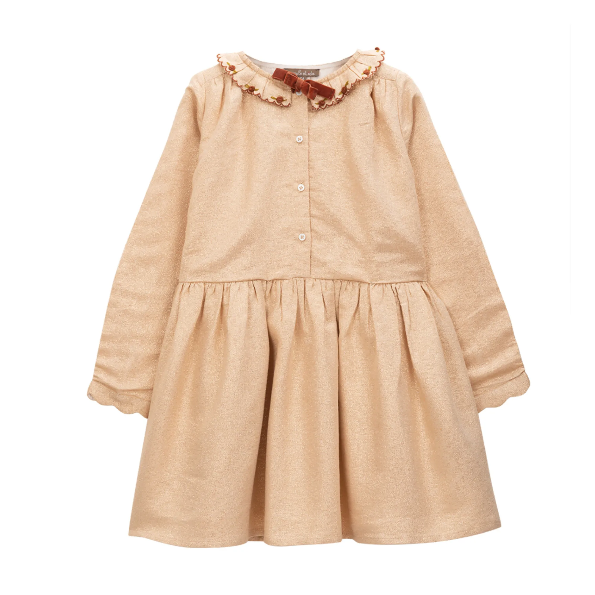 Emile Et Ida Gold Exclusive Christmas Capsule - Lurex Dress