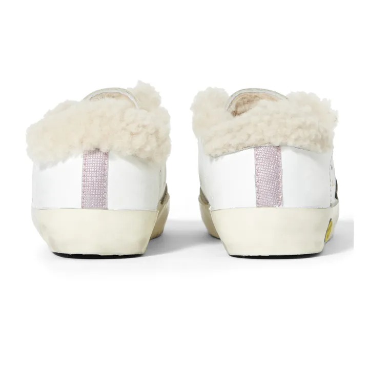 Old School Sheep Velcro Sneakers | White- Product image n°4