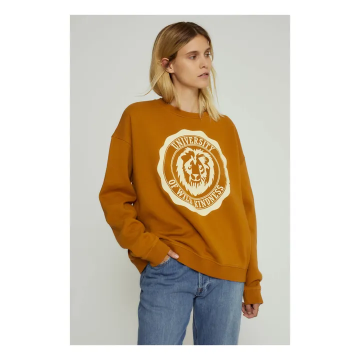 Sweatshirt Dude Bio-Baumwolle | Kamelbraun- Produktbild Nr. 2
