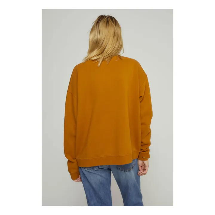 Sweatshirt Dude Bio-Baumwolle | Kamelbraun- Produktbild Nr. 7