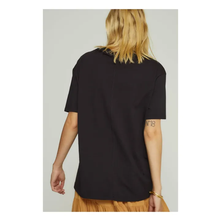 T-shirt Djelo Coton Bio | Noir- Image produit n°5
