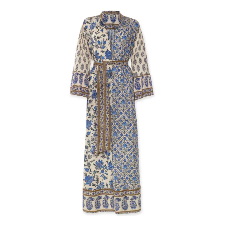 Lazuli Belted Dress | Blue- Product image n°0