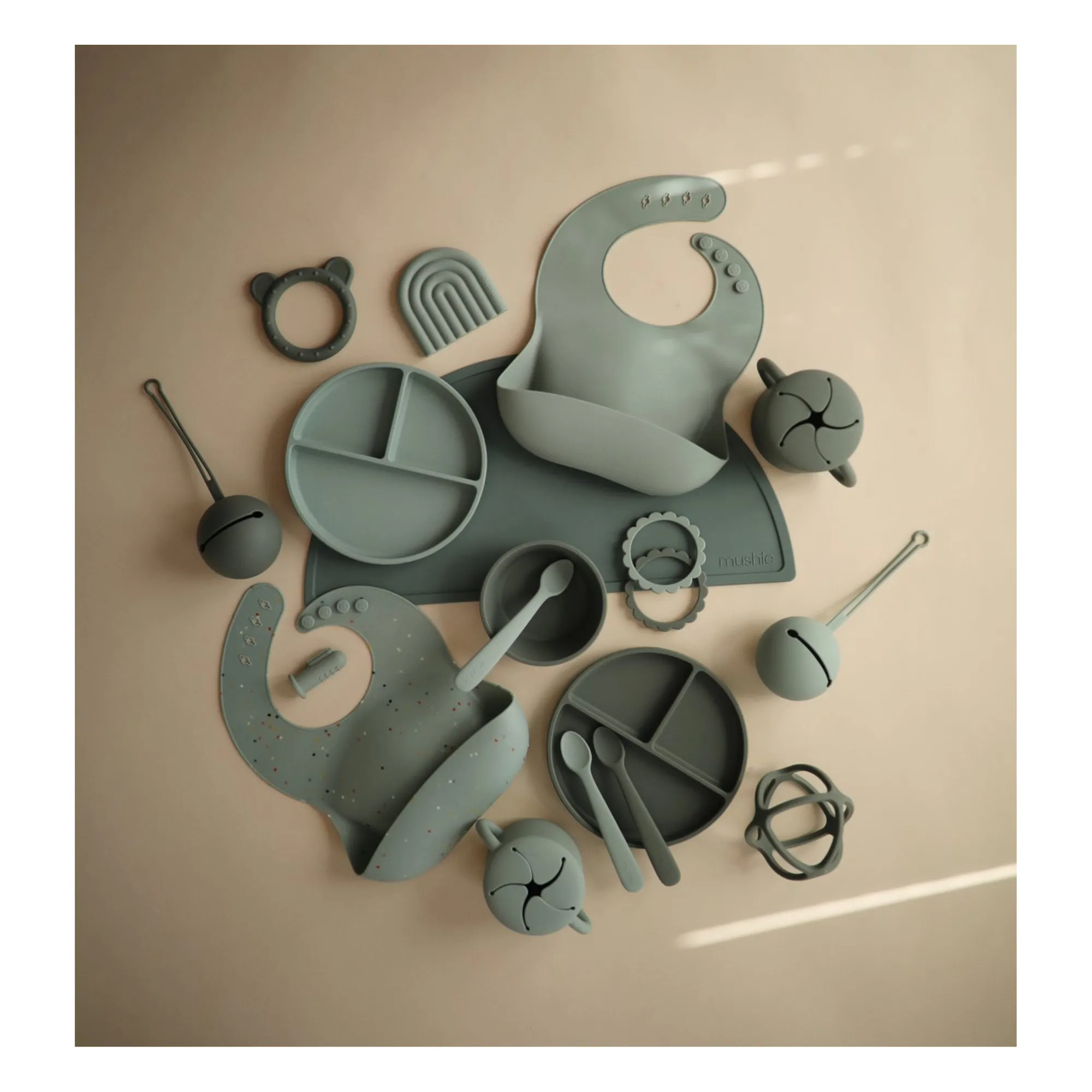 Assiette en silicone | Sauge- Image produit n°3