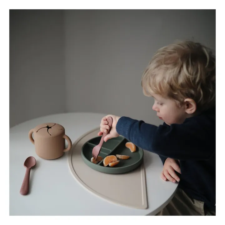 Assiette en silicone | Vert sapin- Image produit n°1