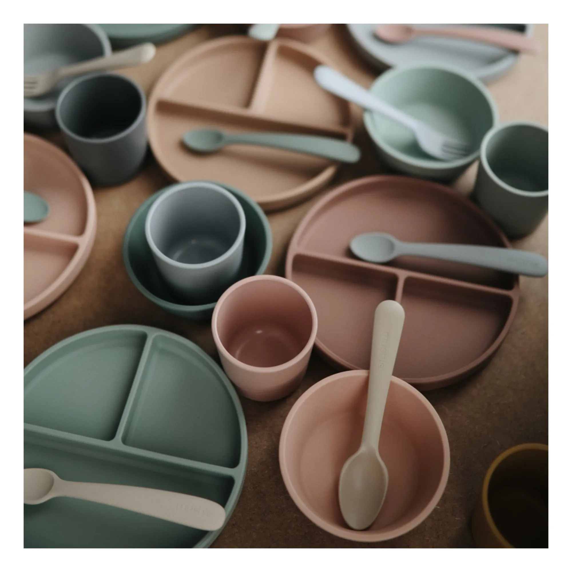 Assiette en silicone | Beige- Image produit n°2