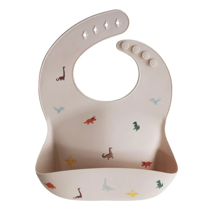 Bavoir en silicone | Beige- Image produit n°0