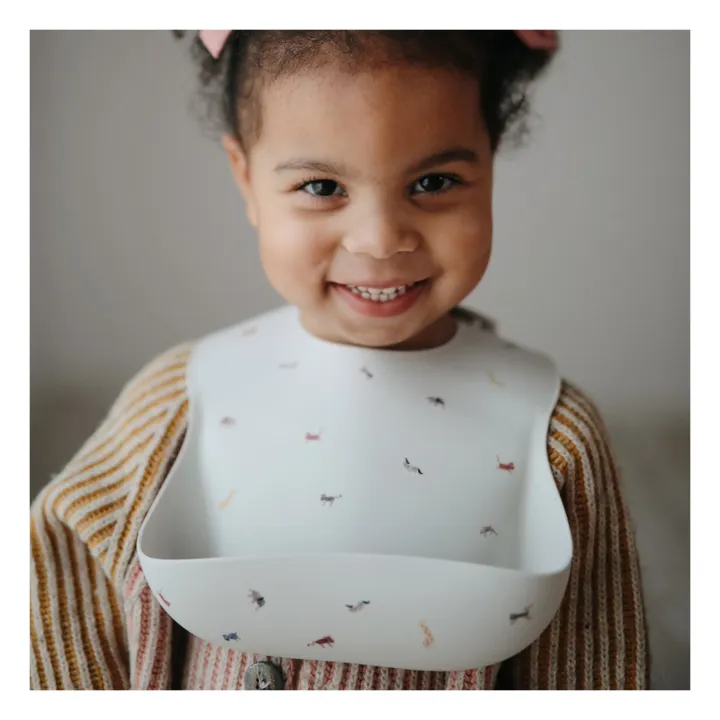 Bavoir en silicone | Beige- Image produit n°1
